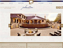 Tablet Screenshot of johnstonpools.com